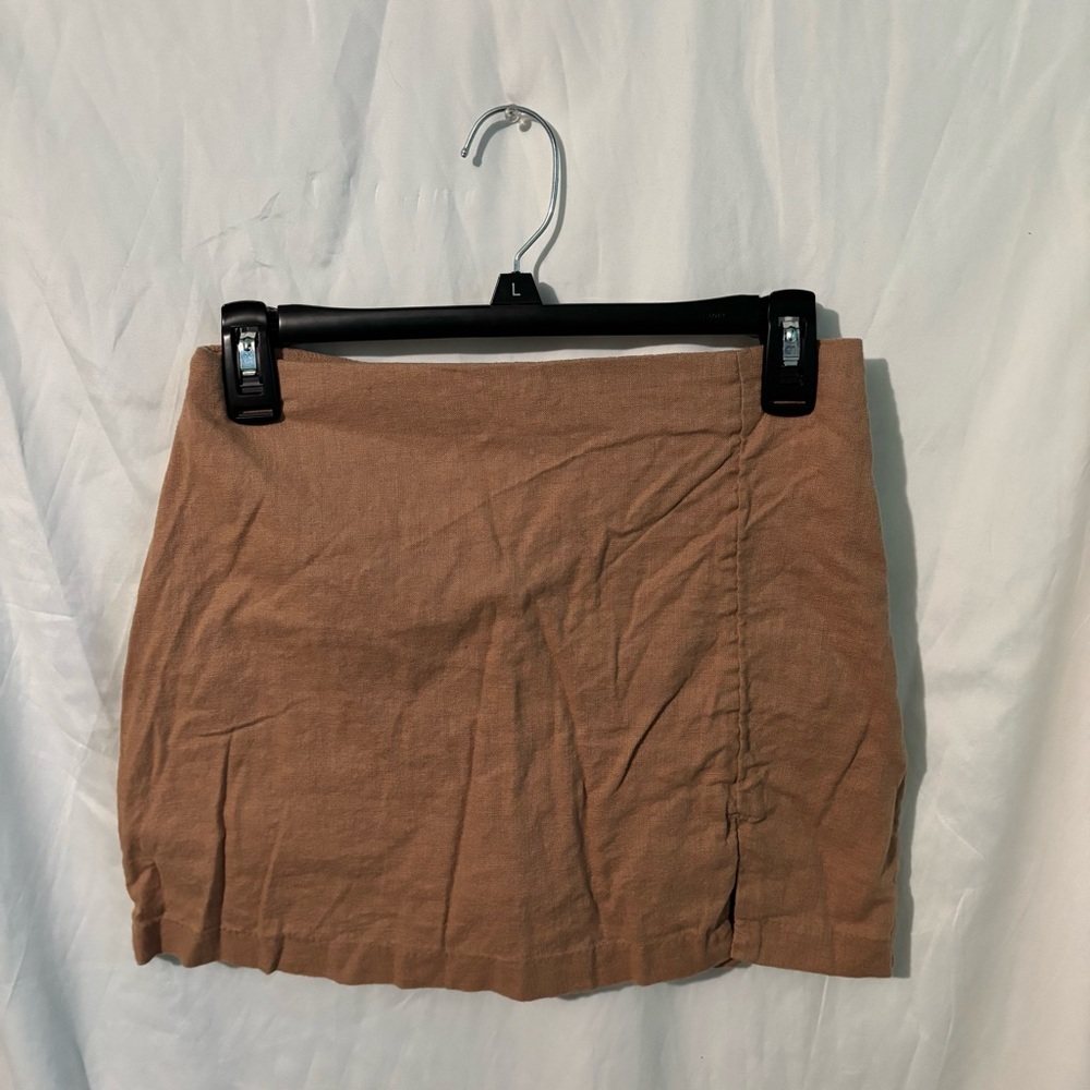 Abercrombie & Fitch Tan Mini Skirt